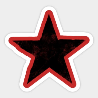 Grunge Star Sticker